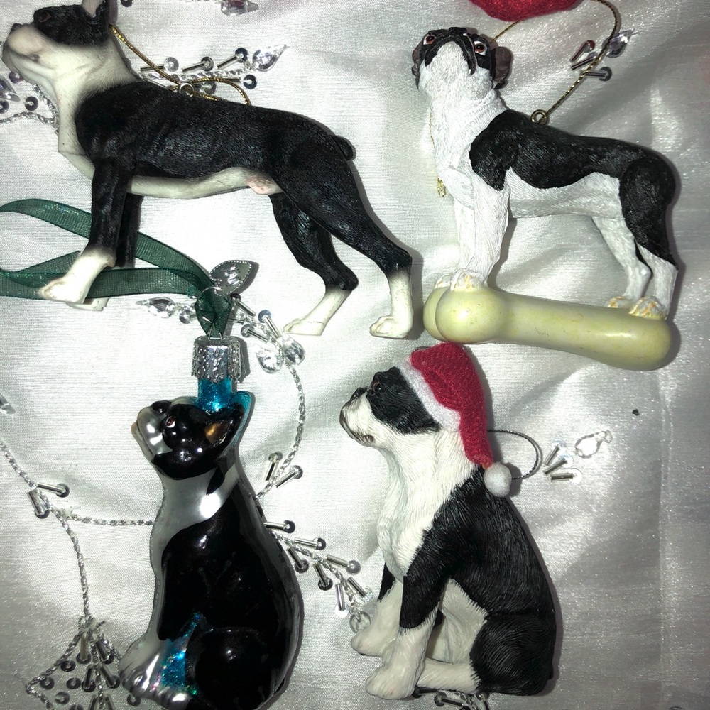 20 Boston Terrier Christmas Tree Ornaments